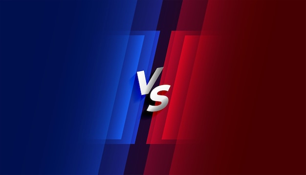 Banner de conflicto de duelo versus vs de moda para concurso