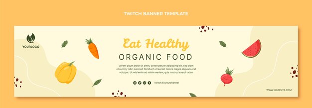 Banner de contracción de alimentos dibujados a mano