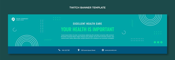 Vector gratuito banner de contracción de atención médica de diseño plano