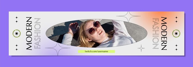Banner de contracción de colección de moda de diseño plano