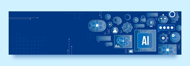Banner de contracción del concepto de inteligencia artificial