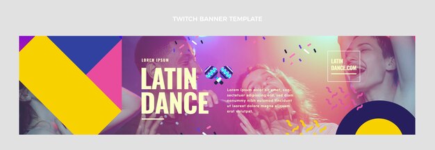 Banner de contracción de fiesta de baile latino dibujado a mano