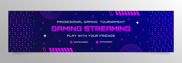 Banner de contracción de flujo de juego degradado