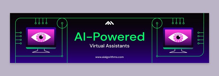 Vector gratuito banner de contracción de inteligencia artificial