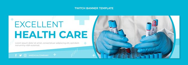 Banner de contracción médica de diseño plano