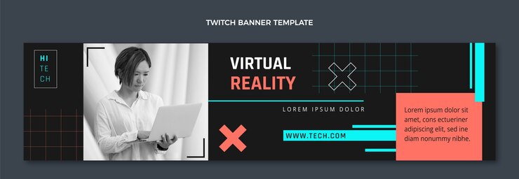 Vector gratuito banner de contracción de tecnología mínima de diseño plano