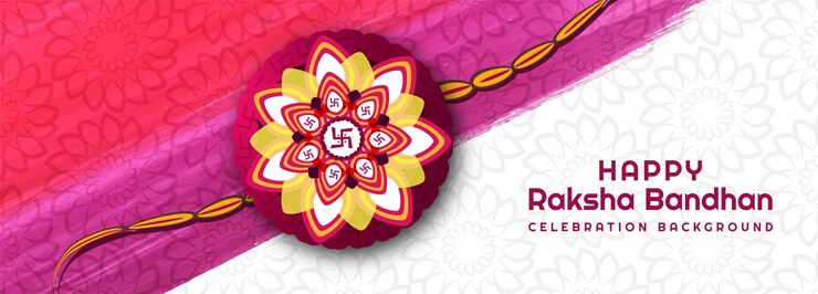 Vector gratuito banner creativo feliz festival raksha bandhan