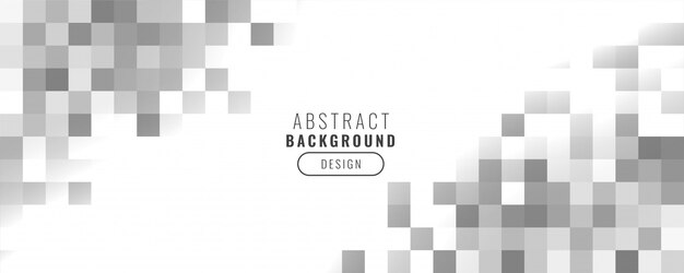 Banner de cuadrados de estilo empresarial mosaico abstracto