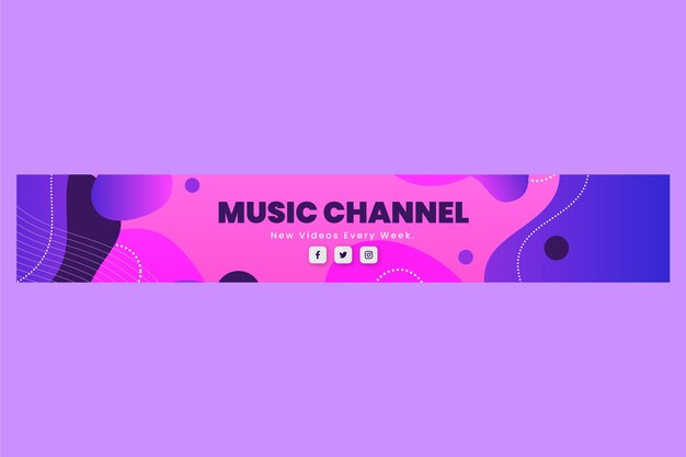 Banner degradado de youtube