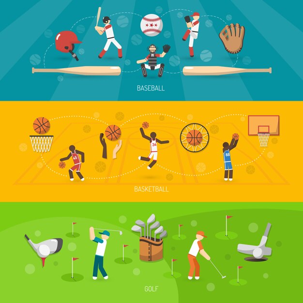 Banner deportivo conjunto horizontal