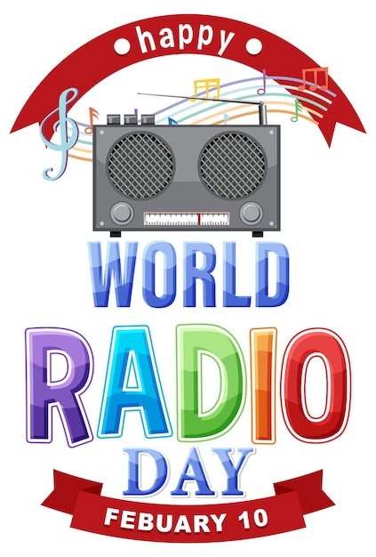 Vector gratuito banner del día mundial de la radio