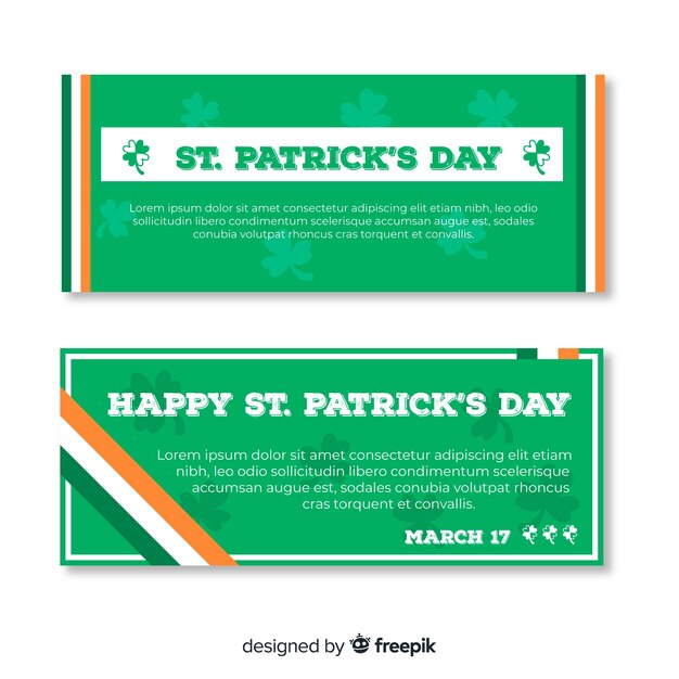 Banner del día de san patricio
