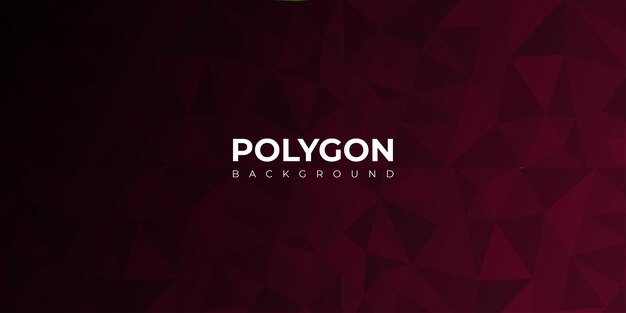 Banner de diseño multipropósito de fondo granate efecto polígono abstracto