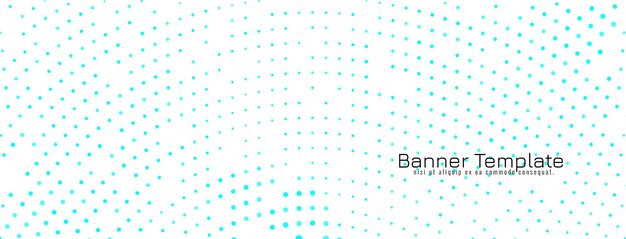 Banner de diseño de semitono elegante abstracto