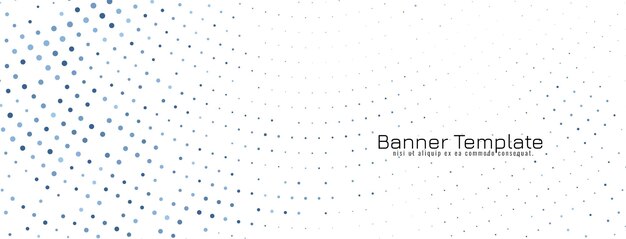 Banner de diseño de semitono elegante abstracto
