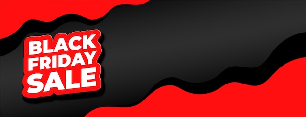 Vector gratuito banner elegante de venta de viernes negro con espacio de texto