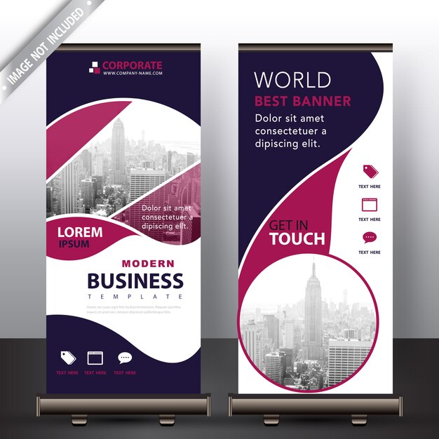 banner enrollable de negocios moderno