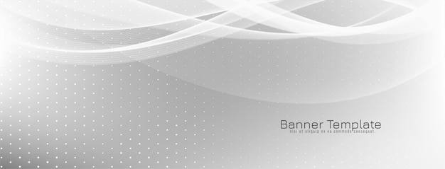 Banner de estilo abstracto elegante ola