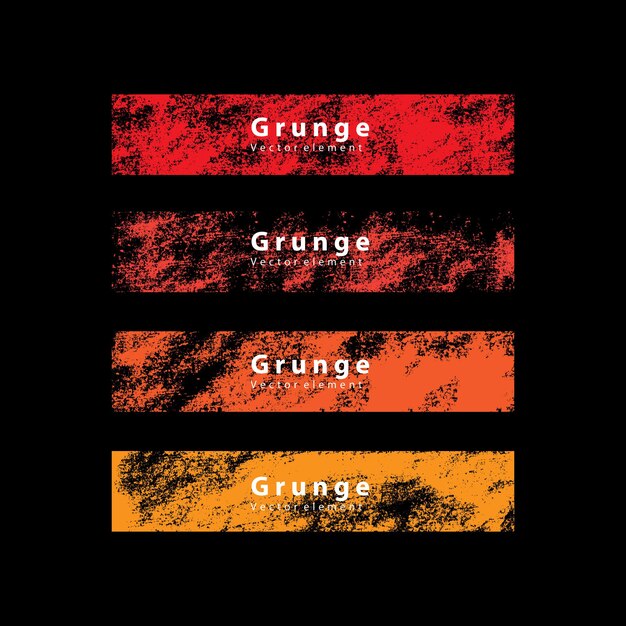 banner de etiqueta de color grunge
