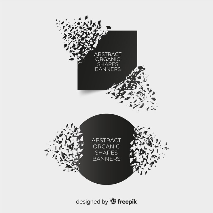 Vector gratuito banner de explosión oscura