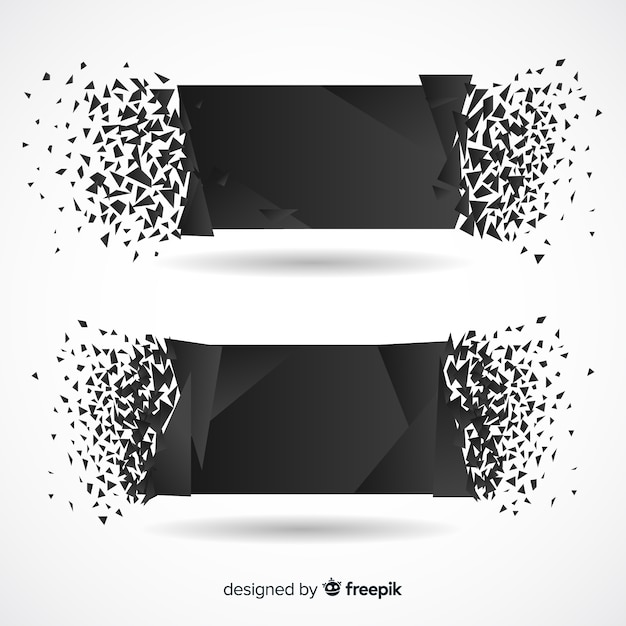Banner de explosión oscura