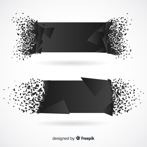 Banner de explosión oscura