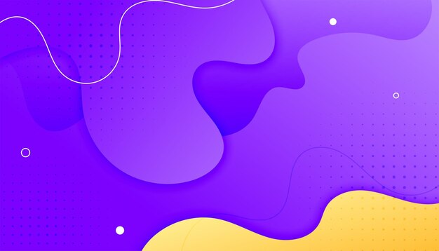 Banner fluido abstracto con un toque geométrico para un diseño moderno