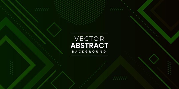 Banner de fondo abstracto multipropósito mono verde oscuro de Memphis