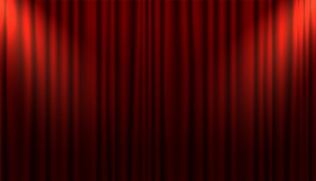 Banner de fondo de cortina de escenario con efecto de luz de enfoque para la ceremonia de entrega de premios
