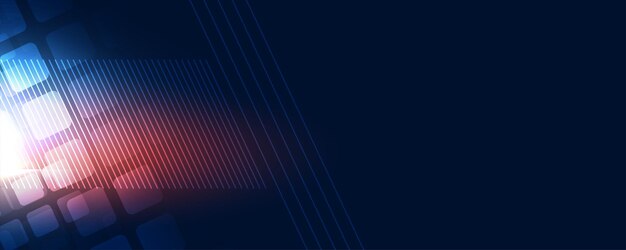 Banner futurista de tecnología digital para fines web