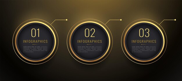 Banner de gráfico de flujo de trabajo infográfico de tres pasos para sus datos