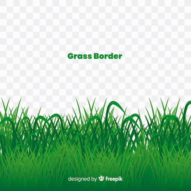 Banner hierba verde estilo realista