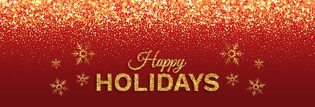 Banner horizontal gradiente felices fiestas