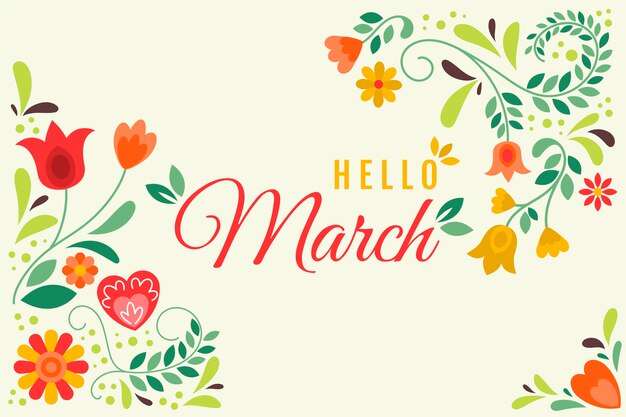 Banner horizontal plano hola marzo