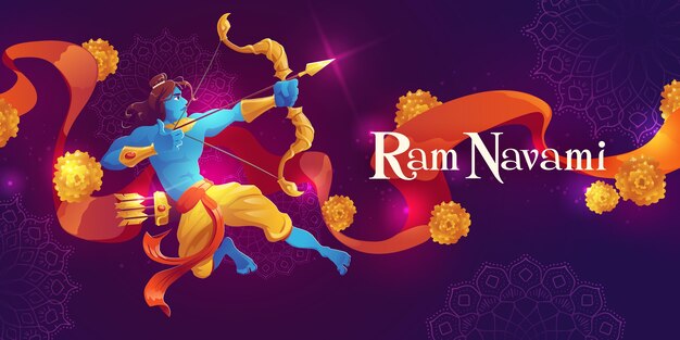 Banner horizontal plano ram navami