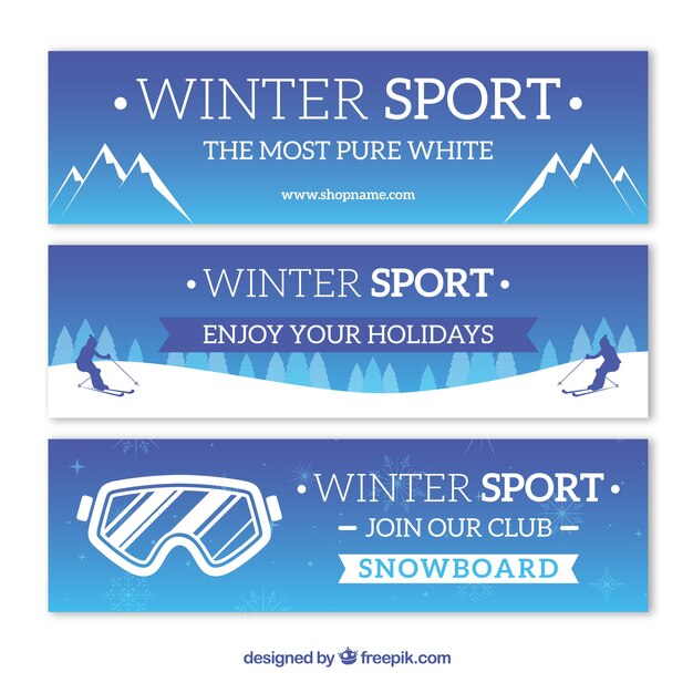 Banner de invierno