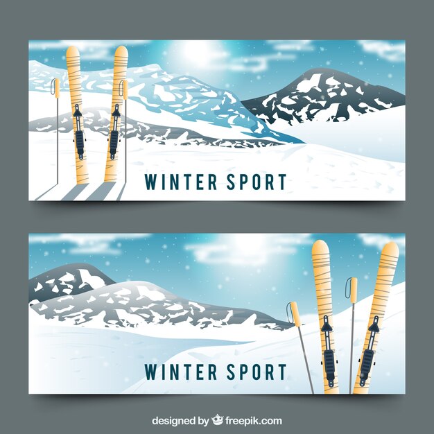 Banner de invierno