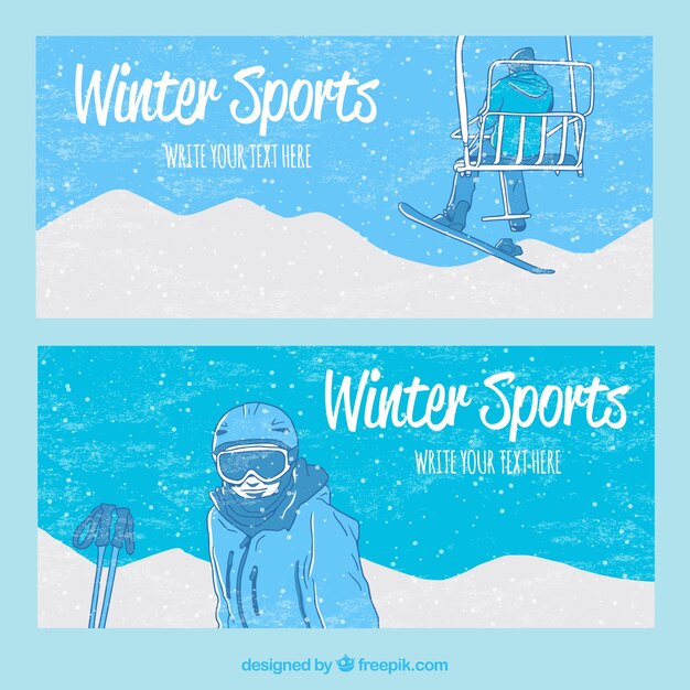 Banner de invierno