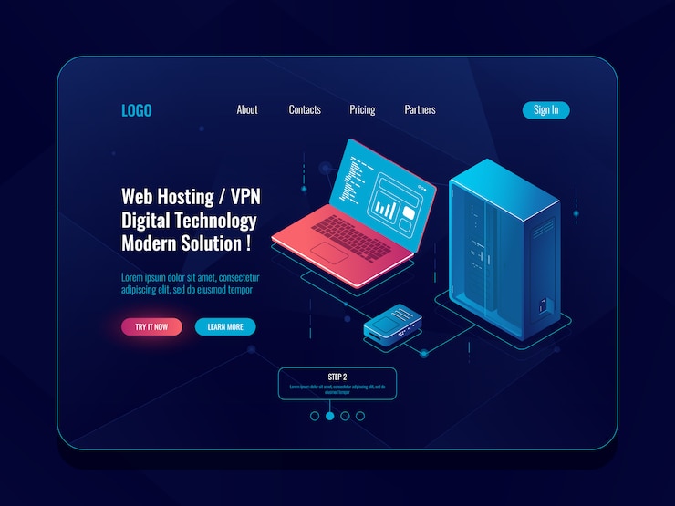 Vector gratuito banner isométrico de sala de servidores, centro de datos e ícono de base de datos, almacenamiento en la nube, transferencia de datos y respaldo
