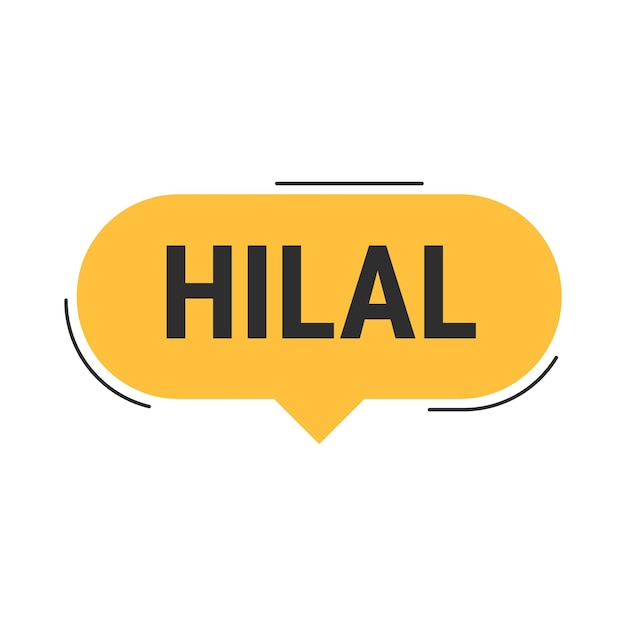 Banner de llamada de vector naranja de avistamiento de Hilal con información sobre la luna creciente