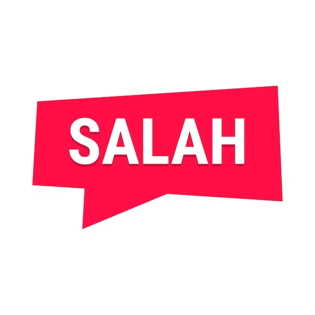 Vector gratuito banner de llamada de vector rojo salah con información sobre ayuno y oración en ramadán