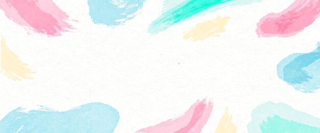 Banner de manchas de acuarela