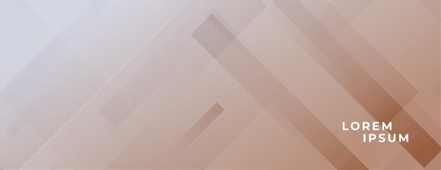 Banner marrón abstracto con efecto de líneas