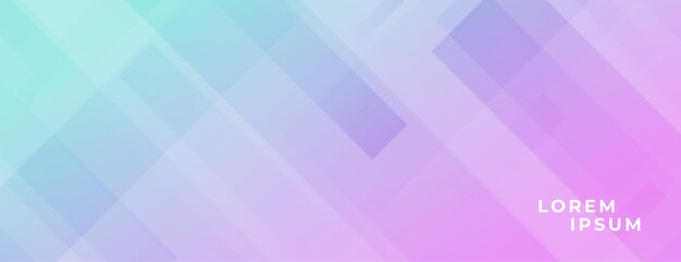 Banner moderno con efecto de líneas diagonales y colores vibrantes.
