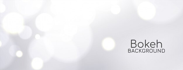 Banner moderno y elegante bokeh
