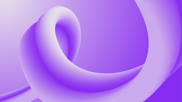 Banner moderno con fondo de onda de fluido degradado púrpura en forma de flujo 3d