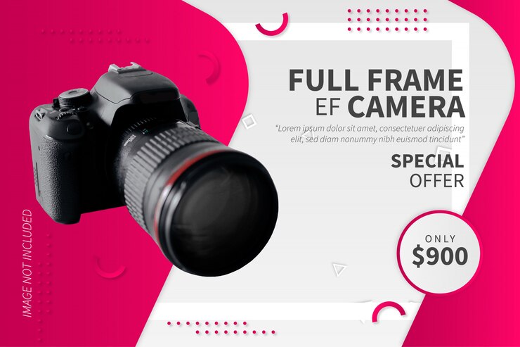 Vector gratuito banner moderno de venta de productos.