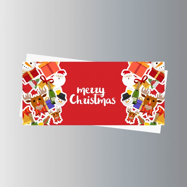 Banner navideño con decoración elegante.