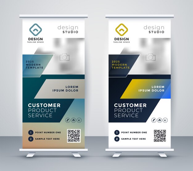 Banner de negocio de rollup de empresa