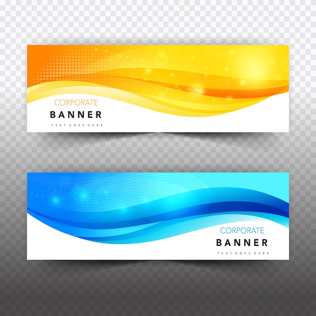 Banner de negocios brillante